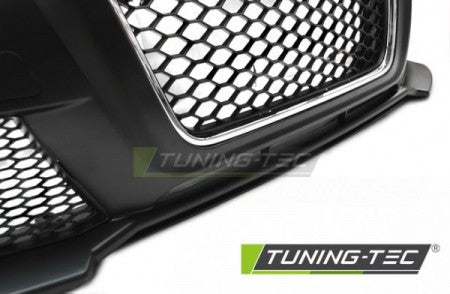 Paraurti Anteriore Sportivo CHROME Nero con Fori Sensori di Parcheggio per AUDI A3 8P 08-12