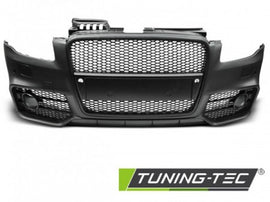 Paraurti Anteriore Sportivo Nero con Fori Sensori di Parcheggio per AUDI A4 B7 04-08