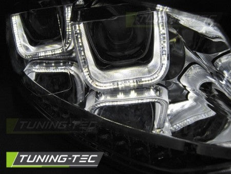 Fari Anteriori U-LED LIGHT CHROME per VW POLO 6R 09-03.14