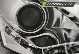 Fari Anteriori TRUE DRL CHROME per VW POLO 6R 09-03.14