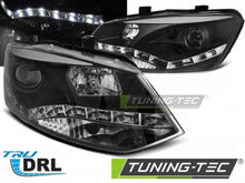 Load image into Gallery viewer, Fari Anteriori TRUE DRL Neri per VW POLO 6R 09-03.14