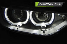 Load image into Gallery viewer, Fari Anteriori ANGEL EYES LED Neri per BMW Serie 3 F30/F31 10.11 - 05.15