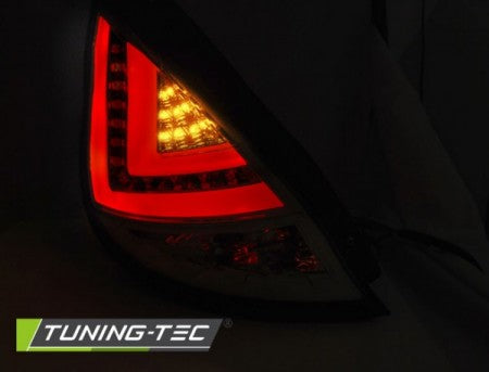 Fari Anteriori per FORD FIESTA MK7 08-12 HB CHROME LED BAR