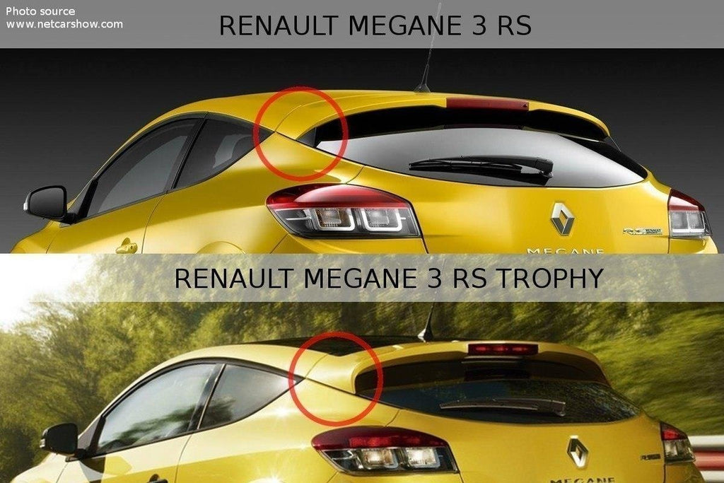 Estensione spoiler RENAULT MEGANE MK3 RS Trophy / RS Cup