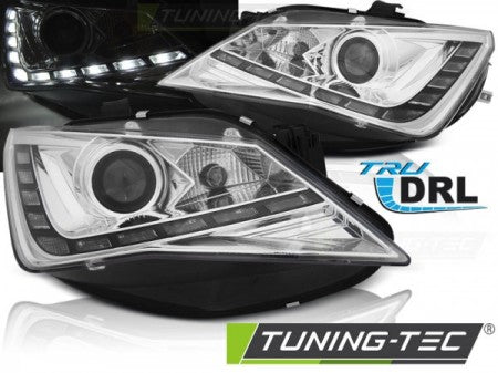 Fari Anteriori TRUE DRL CHROME per SEAT SEAT IBIZA 6J 12-15