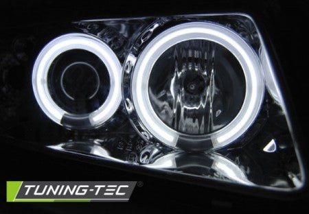 Fari Anteriori ANGEL EYES CCFL CHROME per AUDI A3 8L 08.96-08.00