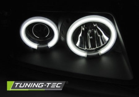 Fari Anteriori ANGEL EYES CCFL Neri per AUDI A3 8L 08.96-08.00