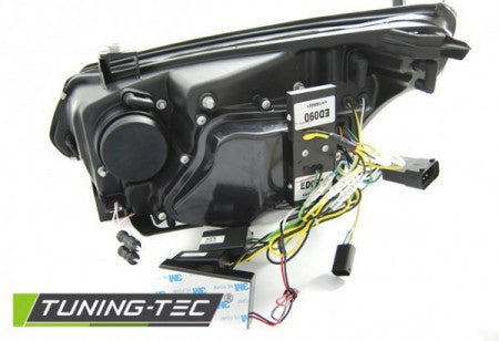 Fari Anteriori ANGEL EYES CCFL Neri Indicatori LED per BMW Serie 5 E60/E61 03-07