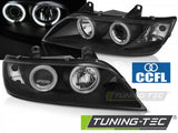 Fari Anteriori ANGEL EYES CCFL Neri per BMW Z3 E36 01.96-02