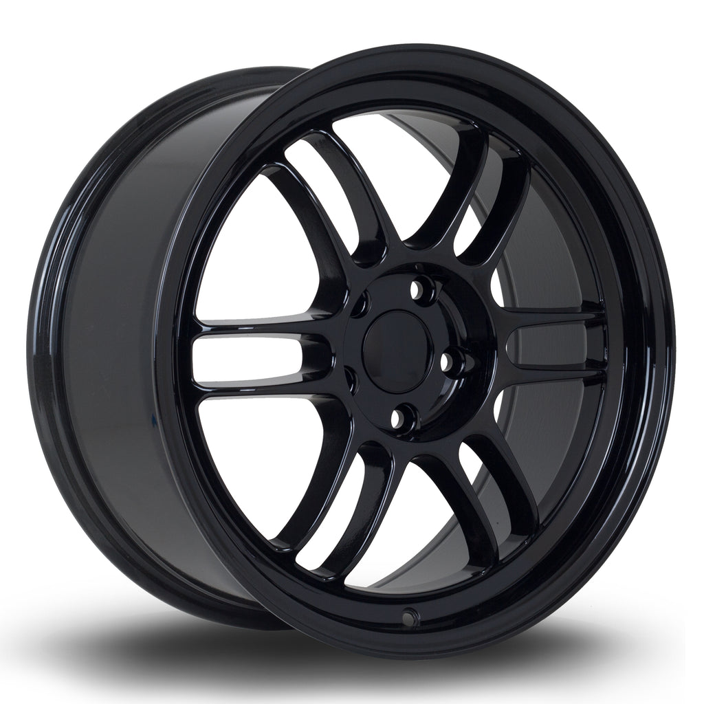 Cerchio in Lega Rota TFS3 18x8.5 5x114.3 ET44 Gloss Black