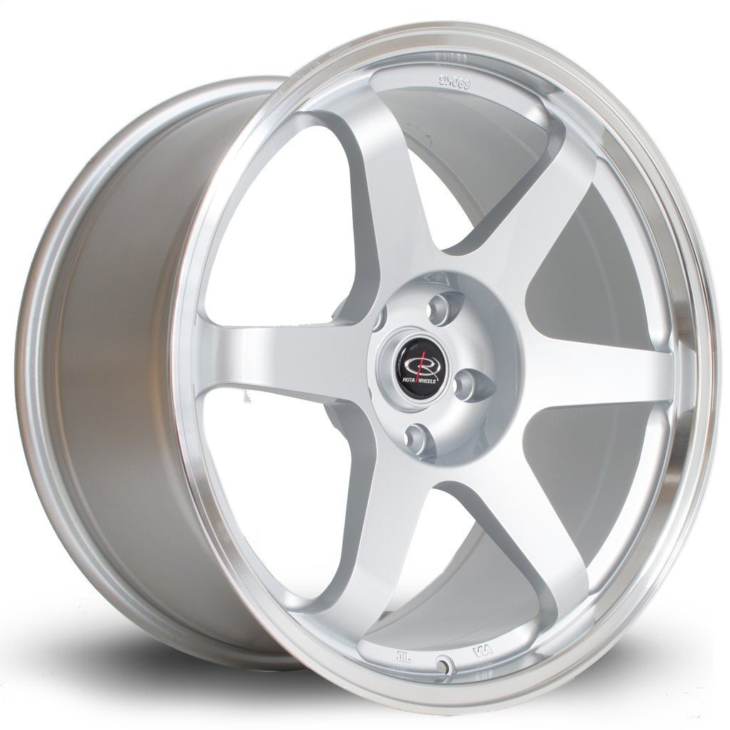 Cerchio in Lega Rota Grid 19x9.5 5x114.3 ET20 Silver Polished Lip