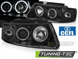 Fari Anteriori ANGEL EYES CCFL Neri per VW PASSAT B5 3B 96-08.00