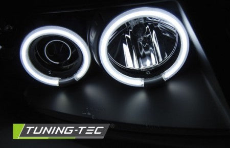 Fari Anteriori ANGEL EYES CCFL Neri per VW PASSAT B5 3B 96-08.00