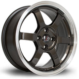 Cerchio in Lega Rota Grid 16x7 4x100 ET40 Gunmetal Polished Lip