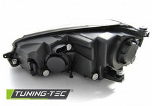 Carica l&#39;immagine nel visualizzatore di Gallery, Fari Anteriori U-LED LIGHT DRL Neri per VW GOLF MK7 11.12-17