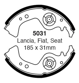 Ganascia Freno EBC Posteriore ABARTH A112 1 Cv 58 dal 1971 al 1976 Pinza  Diametro disco 185mm