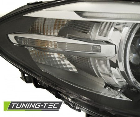 Fari Anteriori XENON ANGEL EYES LED DRL Neri per BMW Serie 5 F10 F11 10-07.13