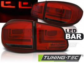 Fanali Posteriori LED BAR Rossi SMOKE per VW TIGUAN 07-07.11