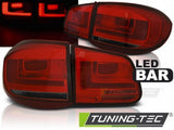 Fanali Posteriori LED BAR Rossi SMOKE per VW TIGUAN 07-07.11