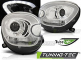 Fari Anteriori TUBE LIGHT CHROME per BMW MINI (COOPER) R60 R61 COUNTRYMAN 10-14