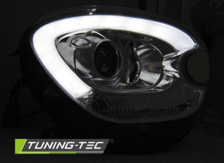 Fari Anteriori TUBE LIGHT CHROME per BMW MINI (COOPER) R60 R61 COUNTRYMAN 10-14