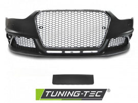 Paraurti Anteriore Sportivo CHROME Nero con Fori Sensori di Parcheggio per AUDI A4 B8 12-15