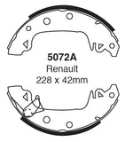 Ganascia Freno EBC Posteriore DACIA 1300 1.3 Cv  dal 1972 al 1983 Pinza  Diametro disco 0mm