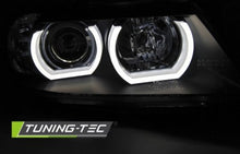 Load image into Gallery viewer, Fari Anteriori U-LED LIGHT 3D Neri per BMW Serie 3 E90/E91 03.05-08.0