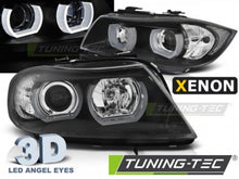 Load image into Gallery viewer, Fari Anteriori XENON U-LED LIGHT 3D Neri per BMW Serie 3 E90/E91 03.05-08.08