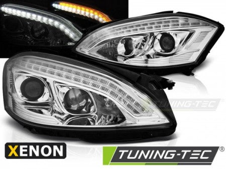 Fari Anteriori Fari Anteriori Xenon DAYLIGHT CHROME per MERCEDES Classe S W221 05-09