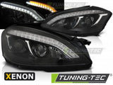 Fari Anteriori Fari Anteriori Xenon DAYLIGHT Neri per MERCEDES Classe S W221 05-09