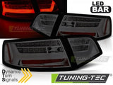 Fanali Posteriori LED BAR SMOKE sequenziali per AUDI A6 C6 08-11 SEDAN