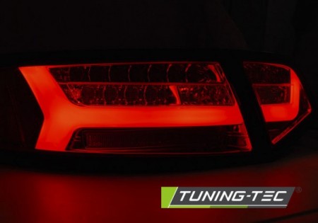 Fanali Posteriori LED BAR Neri SMOKE sequenziali per AUDI A6 C6 08-11 SEDAN