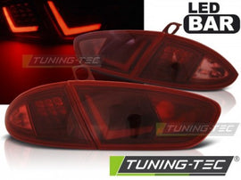 Fanali Posteriori LED BAR Rossi per SEAT LEON 1P 03.09-12