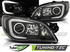 Fari Anteriori per SUBARU IMPREZA II GD 06-07 TUBE LIGHT Neri