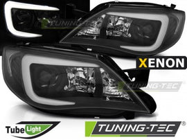 Fari Anteriori per SUBARU IMPREZA III GH 07-12 TUBE Neri HID