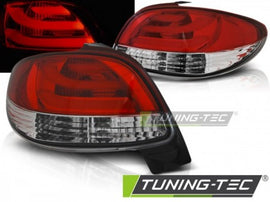 Fanali Posteriori per PEUGEOT 206 10.98- Rossi Bianchi LED BAR