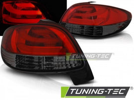 Fanali Posteriori per PEUGEOT 206 10.98- Rossi SMOKE LED BAR