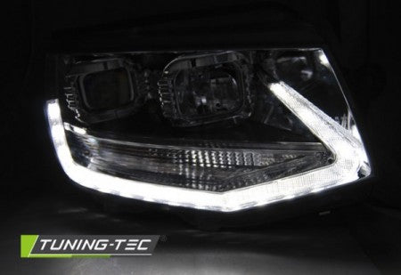 Fari Anteriori TRUE DRL CHROME per VW T6 15-19