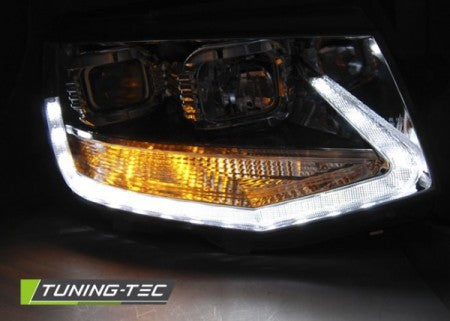 Fari Anteriori TRUE DRL CHROME per VW T6 15-19