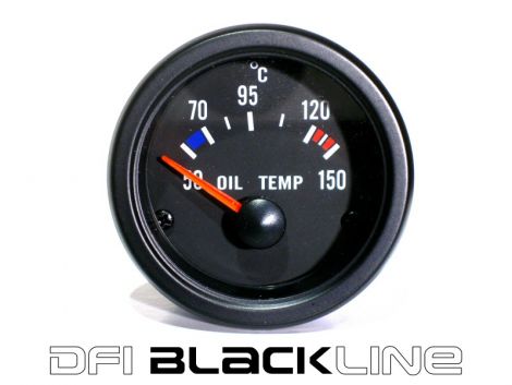 DFI Blackline Universal Manometro da 52mm - Temperatura Olio (Celc)