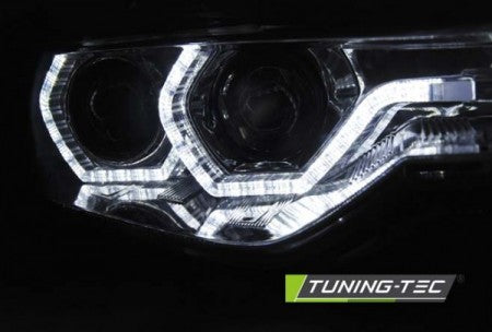 Fari Anteriori ANGEL EYES LED DRL CHROME per BMW Serie 3 F30/F31 10.11 - 05.15