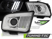 Load image into Gallery viewer, Fari Anteriori per FORD MUSTANG 04-09 TUBE LIGHT CHROME