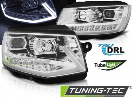 Fari Anteriori TUBE LIGHT DRL CHROME per VW T6 15-19