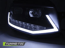 Load image into Gallery viewer, Fari Anteriori TUBE LIGHT DRL Neri CHROME per VW T6 15-19