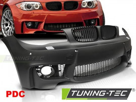 Paraurti Anteriore Sportivo COUPE STYLE con Fori Sensori di Parcheggio per BMW Serie 1 E81/82/87/88 04-13
