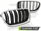 Griglie CHROME Nere SPORT LOOK per BMW Serie 5 F10 / F11 10-16