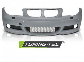 Paraurti Anteriore Sportivo con Fori Sensori di Parcheggio per BMW Serie 1 E81/E82/87/E88 LCI 07-13