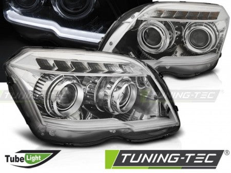 Fari Anteriori TUBE LIGHT CHROME per MERCEDES GLK X204 06.08-08.12