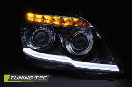 Fari Anteriori TUBE LIGHT CHROME per MERCEDES GLK X204 06.08-08.12